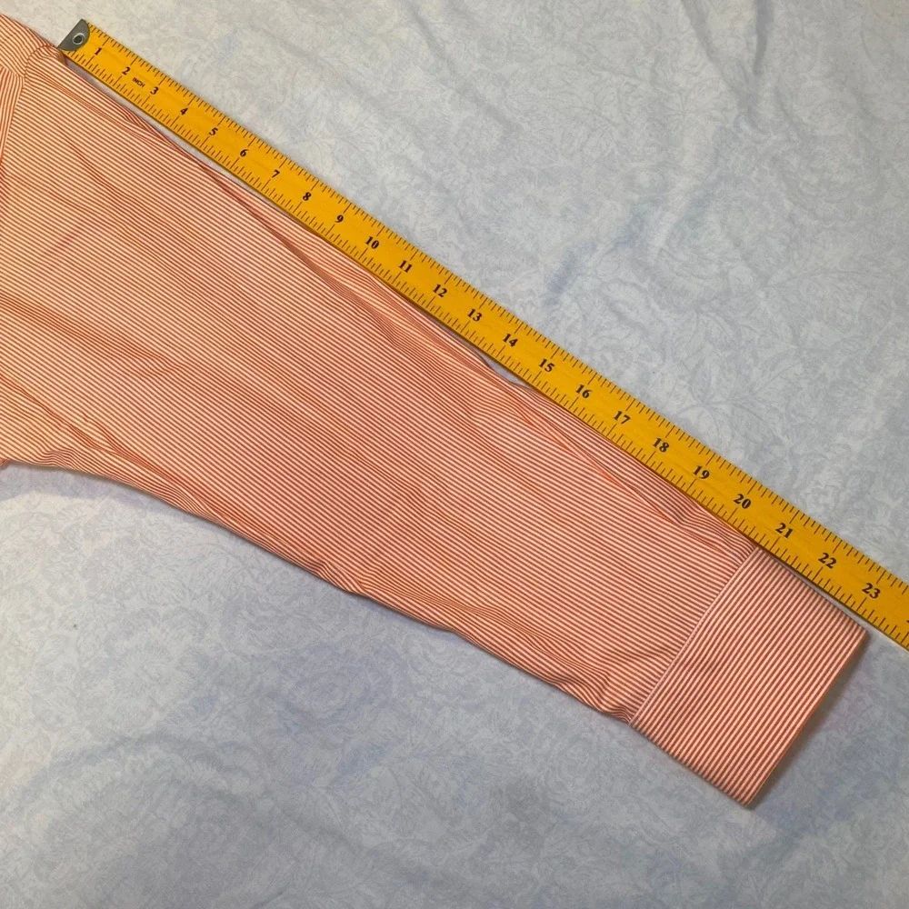 Lauren Ralph Lauren Non Iron Dress Shirt Mens 16 32/33‎ Orange White Stripe
